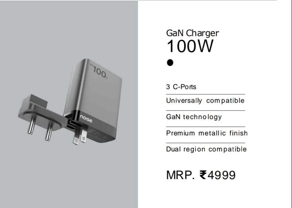 noise GaN charger 100w